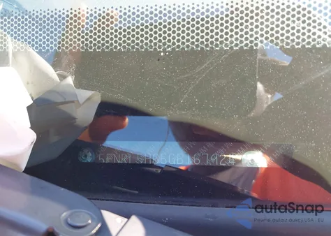 2016 Honda Odyssey Ex-L z USA, uszkodzony, nr VIN 5FNRL5H65GB167924